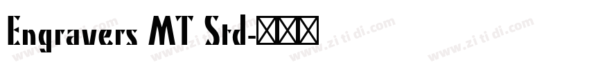 Engravers MT Std字体转换